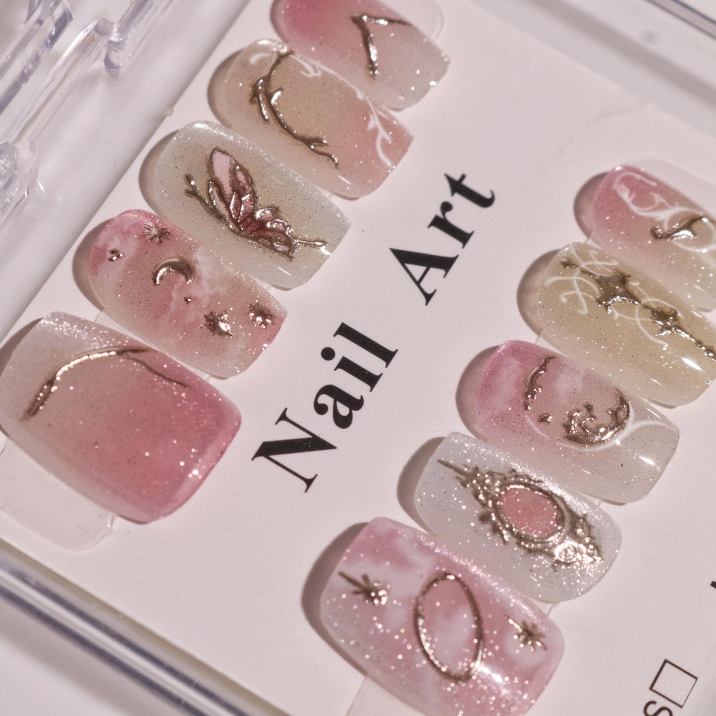 Arketa Cosmetics Premium Reusable Press-On Nails With Application Kit - Effortless Elegance, Redefined