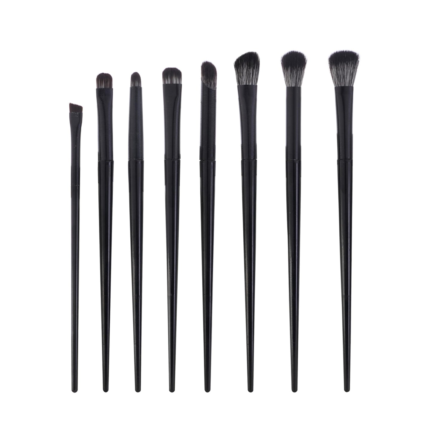 Arketa Cosmetics Eye Makeup Brush Set, 8 Pcs, Black