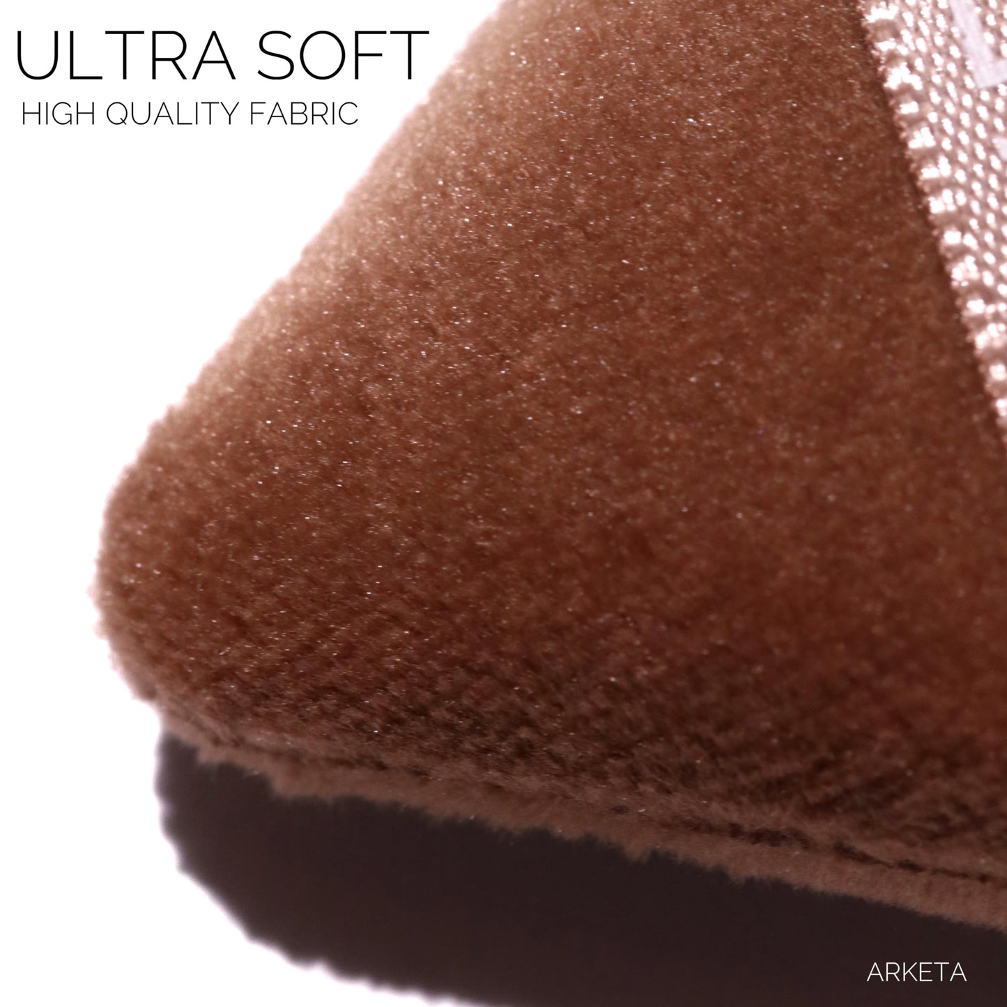 Arketa Cosmetics Brown Powder Puffs, Set of 3