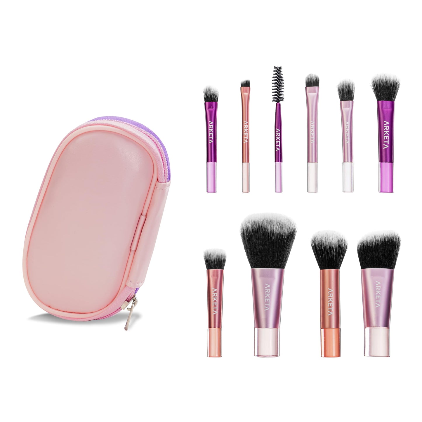 Arketa Cosmetics Travel Fantasy Mini Brush Set, 10 Pcs